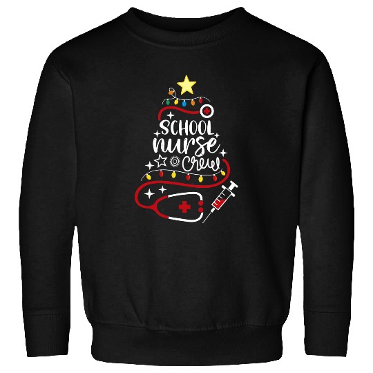 Merry Christmas Future Nursing Student School nurses Crew Sweatshirts