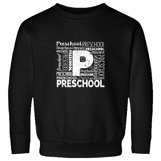 Tie Dye Preschool Typography Team PreK Teacher Student Sweatshirts