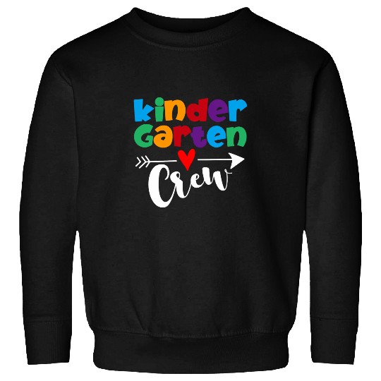 Kindergarten Crew Teacher Student Funny Back To School Gifts Sweatshirts