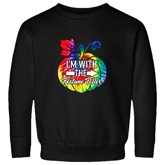 Im With Fortune Teller Couple Matching Halloween Costume Ti Sweatshirts