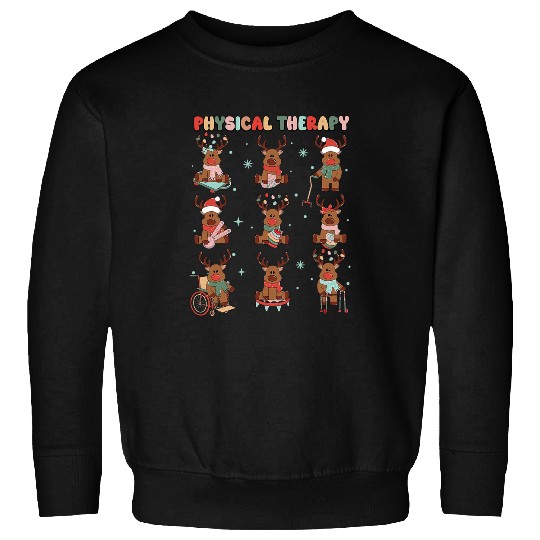 Reindeer Physical Therapy PT Physical Therapist Christmas 1 Sweatshirts