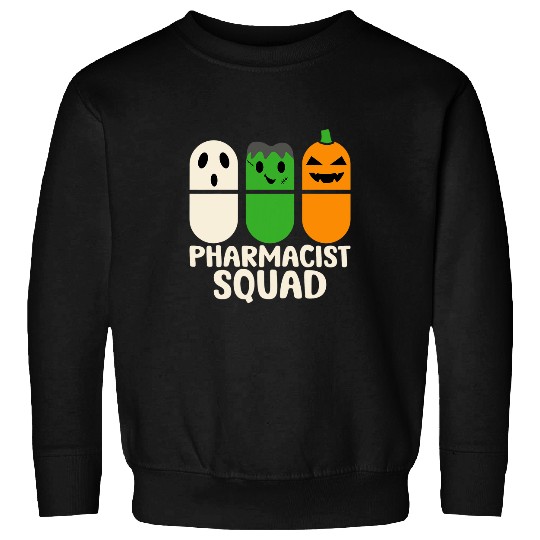 Pharmacist Squad Pills Pharmacy Pumpkin Halloween Sweatshirts