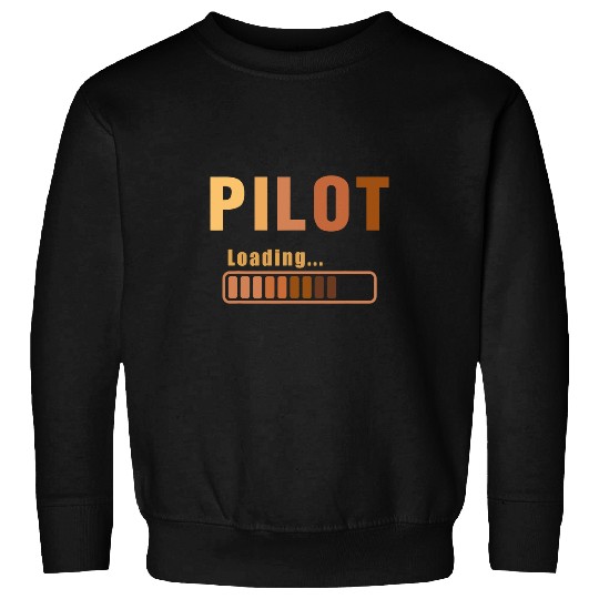 Future Black Pilot Melanin Loading Flight School Student Sweatshirts