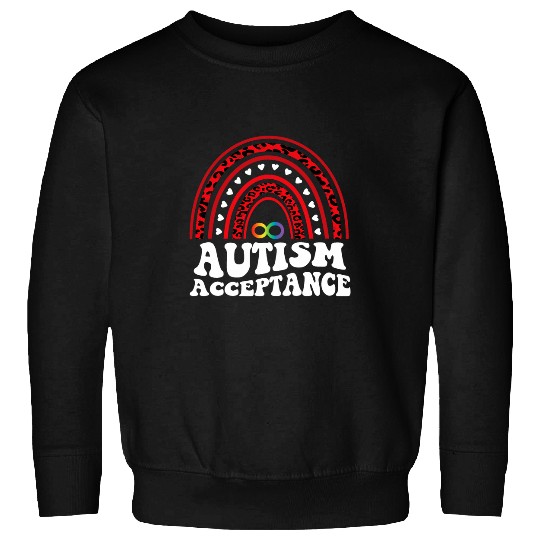 Red Instead Autism Awareness Acceptance Education Teacher 3 Sweatshirts