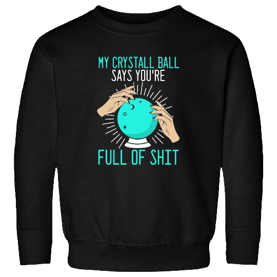 Novelty Says Youre Full Of Fortune Teller Funny Saying Sweatshirts