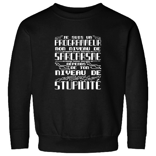 I am a programmer my level Sweatshirts