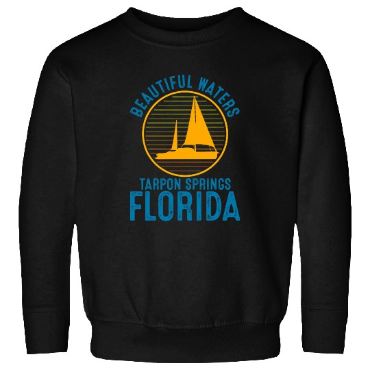 Beautiful Waters Tarpon Springs Florida Boat Boating Gift Sweatshirts