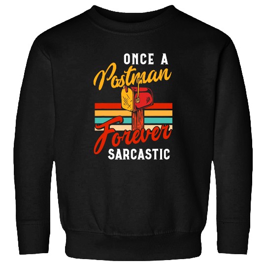Retired Postal Worker vintages Retirement Retro Mailman Post 8 Sweatshirts