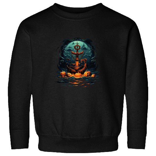 Halloween Boat Anchor 2 Sweatshirts