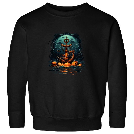 Halloween Boat Anchor 2 Sweatshirts