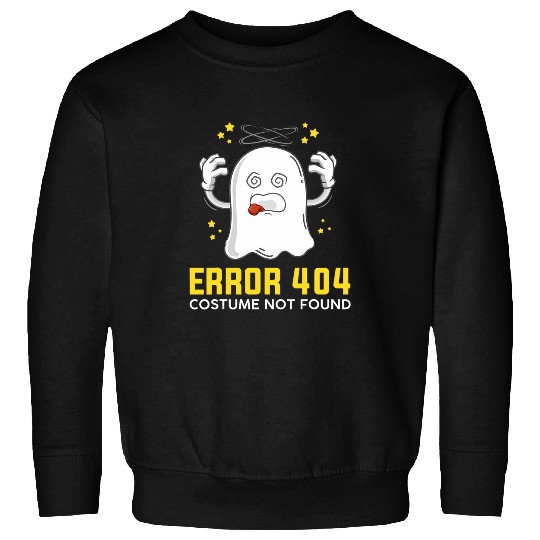 Error 404 costume not found Coding Programmer Geek Halloween Sweatshirts