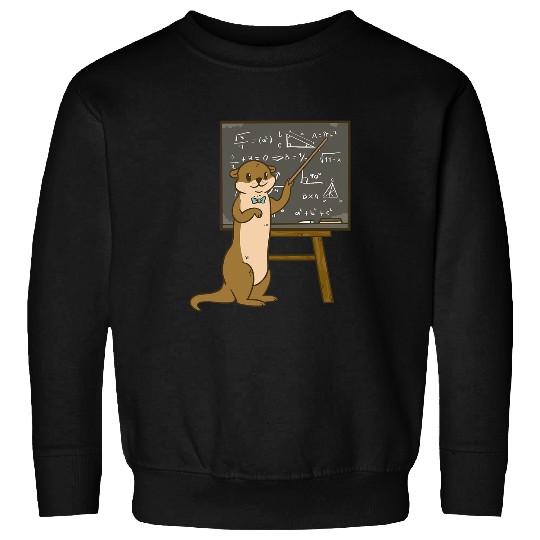 Charming Otter Educator Teaches Complex Equations Sweatshirts