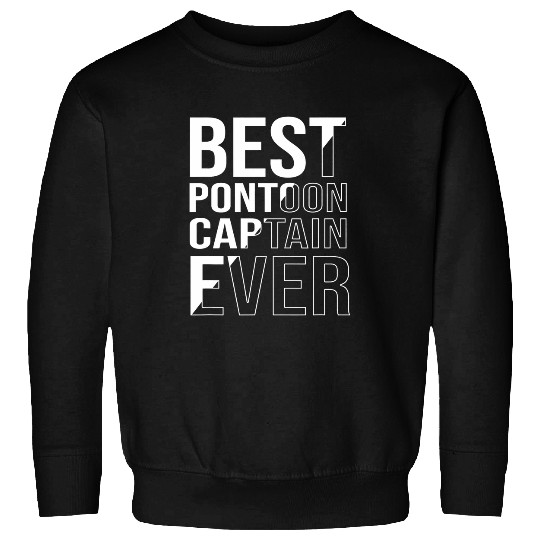 Funny Boat Captain Men bests Pontoon Captain Ever Sweatshirts