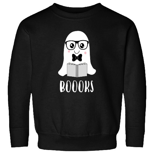Halloween Booooks ghosts Reading Book Read Books Library Sweatshirts