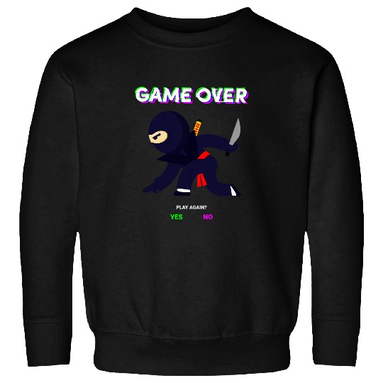 Cool Funny Ninja Warrior karate fighter game over Sweatshirts