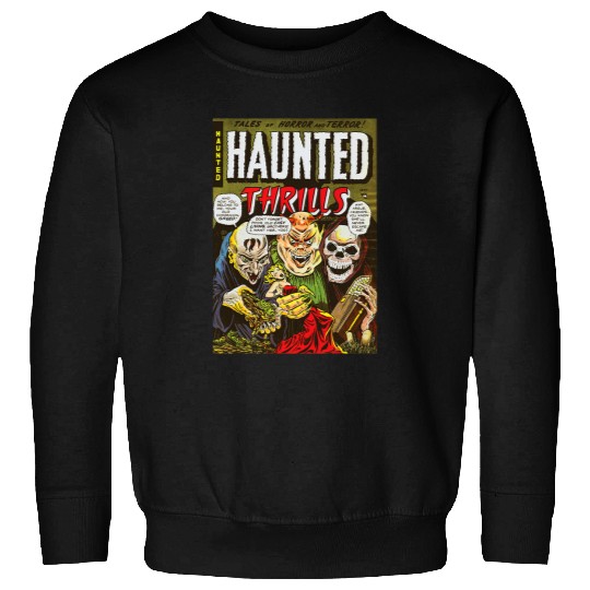 Halloween Horror Devil Grim Reaper vintages Comic Book Retro Sweatshirts