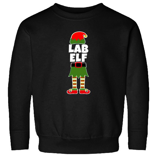 Lab Tech ELF Christmas Laboratory Tech Phlebotomist Draw Sweatshirts