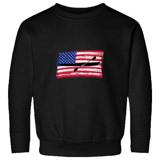Kayak Oar Boat USA America Pedal Water Sweatshirts
