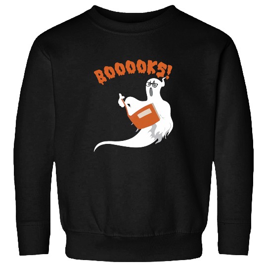 halloween booooks ghosts boo read books library 3 Sweatshirts