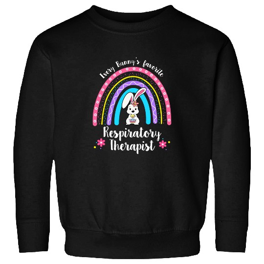 Every Bunnys Favorite Respiratory Therapist Nursing Easter Sweatshirts