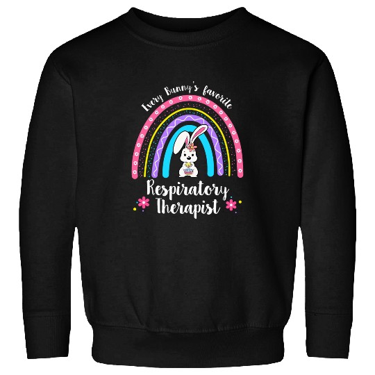 Every Bunnys Favorite Respiratory Therapist Nursing Easter Sweatshirts