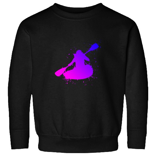 Kayak kayaking canoe paddle boat ladies girls Sweatshirts