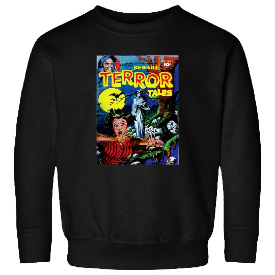 Halloween Horror vintages Grim Reaper Comic Book Retro Scary Sweatshirts