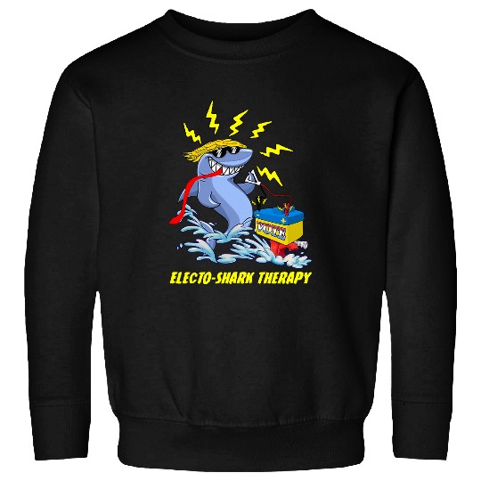 ElectoShark Therapy 2024 Election Battery Boat Electric Sweatshirts