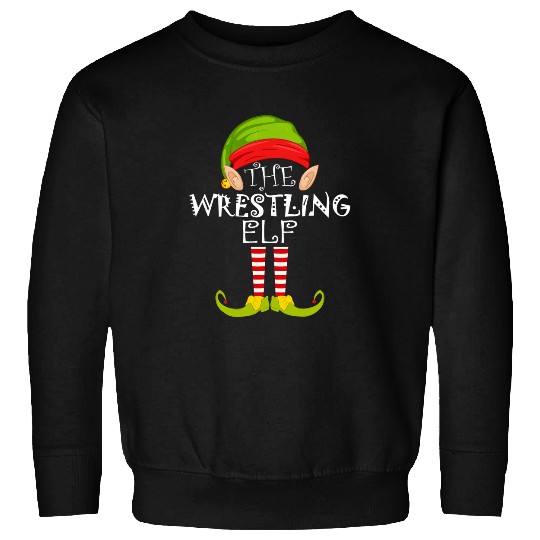 The Wrestling Elf Family Matching Group Christmas Gift Funny Sweatshirts