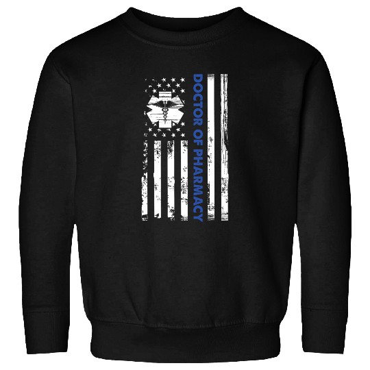 Pharmacy Technician Stud Flag Doctor Of Pharmacy Sweatshirts