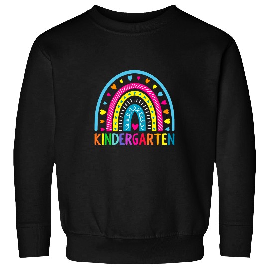 Kindergarten Rainbow Girls Boys Teacher First Day of School 1 Sweatshirts