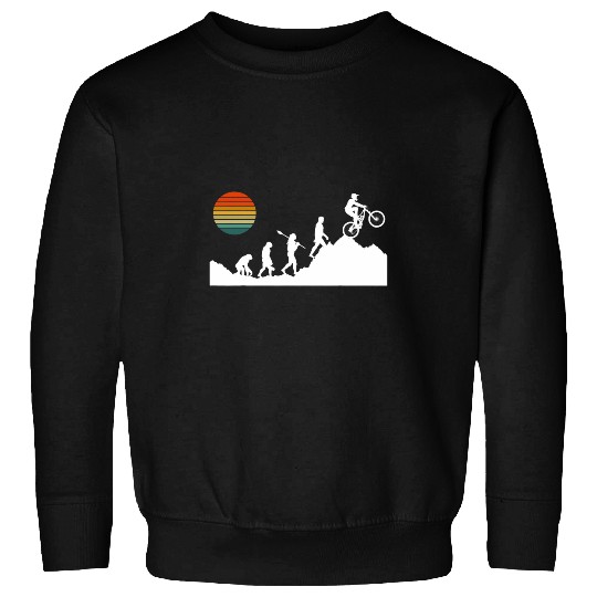 Evolution Downhill Stunts Bike Mountain Biker BMX vintages Sweatshirts