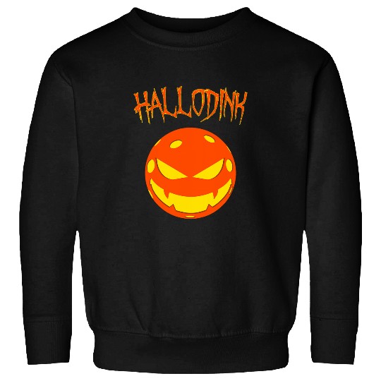 Halloween Pickleball Hallodink Funny Pickleball Sweatshirts