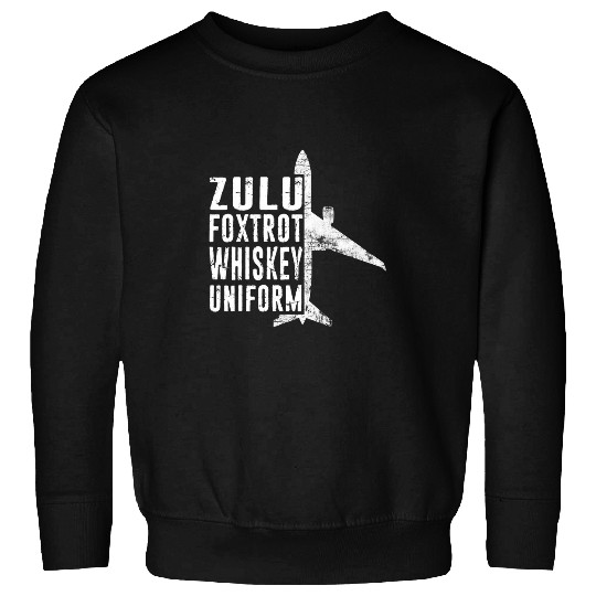 Funny Pilots Lingo Phonetic Airline Pilot Slang Distressed Sweatshirts