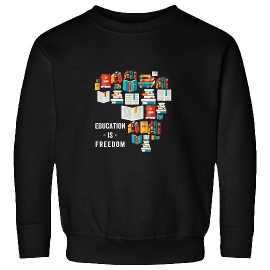 Africa Education Is freesdom Library Book Education s Sweatshirts