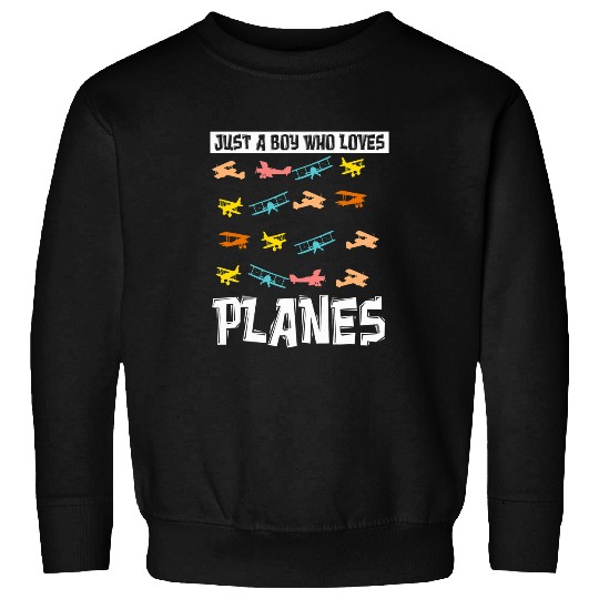 Just A Boy Who Loves Planes Fighter Pilot For Men 2 Sweatshirts