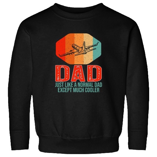 Retro Airline Pilot Dad vintages Airplane for Fathers Day 1 Sweatshirts