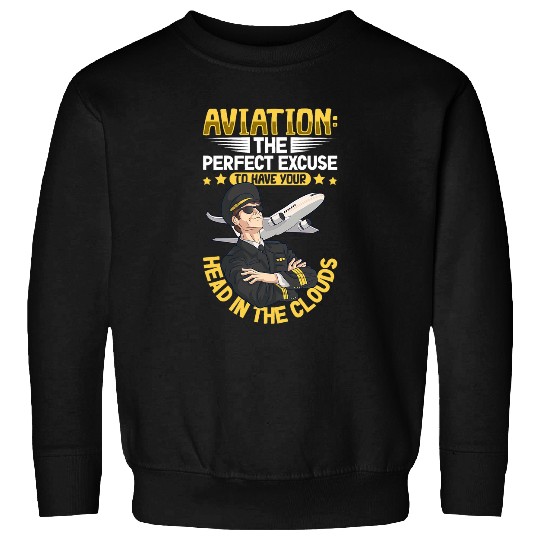 Future Pilot Aviation Airplane Airline Aviator Lifestyle 4 Sweatshirts