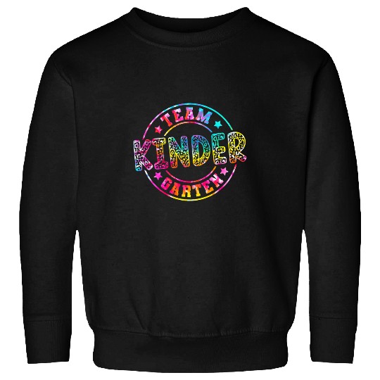 team kindergarten leopard tie dye teacher student kids s Sweatshirts