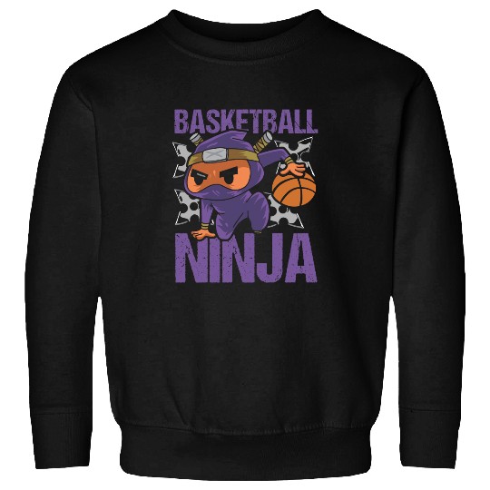 Basketball Ninja design youth karate and Ninja Sweatshirts