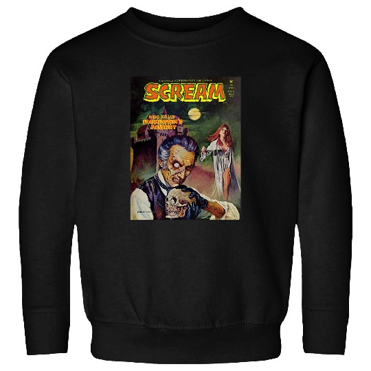 Halloween Horror vintages Skull Monster Comic Book Retro Sweatshirts