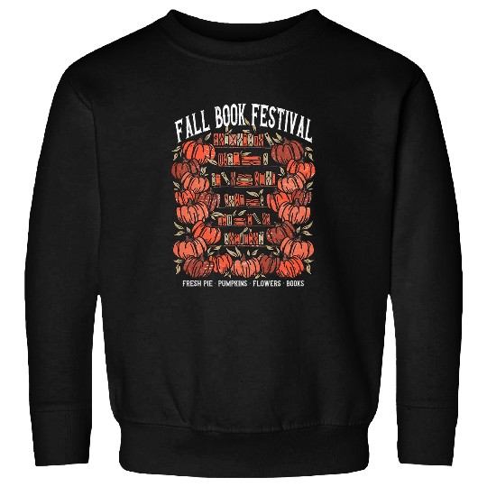 Fall Book Festival Funny Halloween Sweatshirts