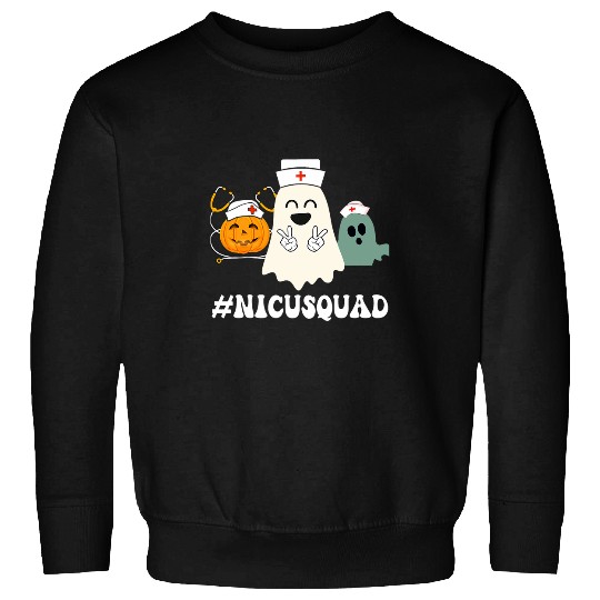 NICU Halloween Scrubs Costume As Nicu Squad Matching Sweatshirts