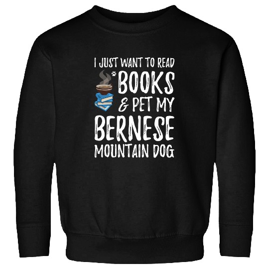 Bernese Mountain Avid Book Reader Dog Mom Gift Sweatshirts