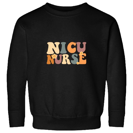 NICU nurses ICU Retro Nursing Neonatal Intensive Care Unit Sweatshirts