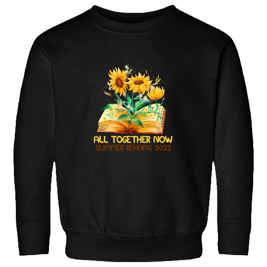 All Together Now Summer Reading Rainbow Hand Book Lover Sweatshirts