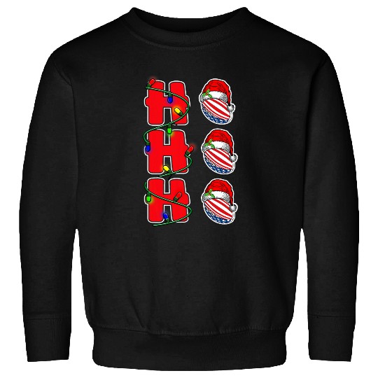 Holiday 365 Christmas Rugby Ho Ho Ho Santa Hat Sport Funny Sweatshirts