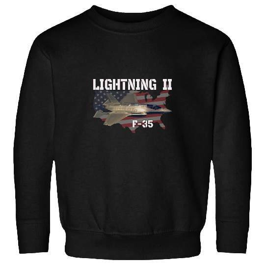 F35 Lightning II 5th Gen Stealth Jet Fighter Aviation Pilot Sweatshirts