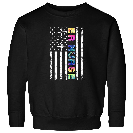 Tie Dye ER nurses American Flag nurses Day Nursing Student Sweatshirts
