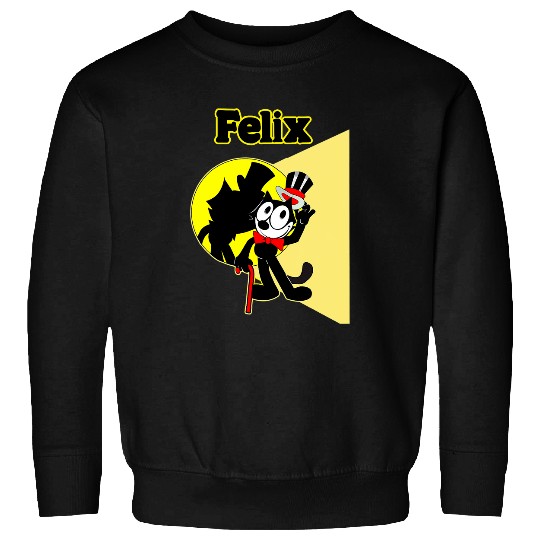Felix Cartoon onStage in Spotlight Wears Bow Tie Top Hat Sweatshirts